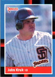 1988 Donruss Baseball Cards    205     John Kruk